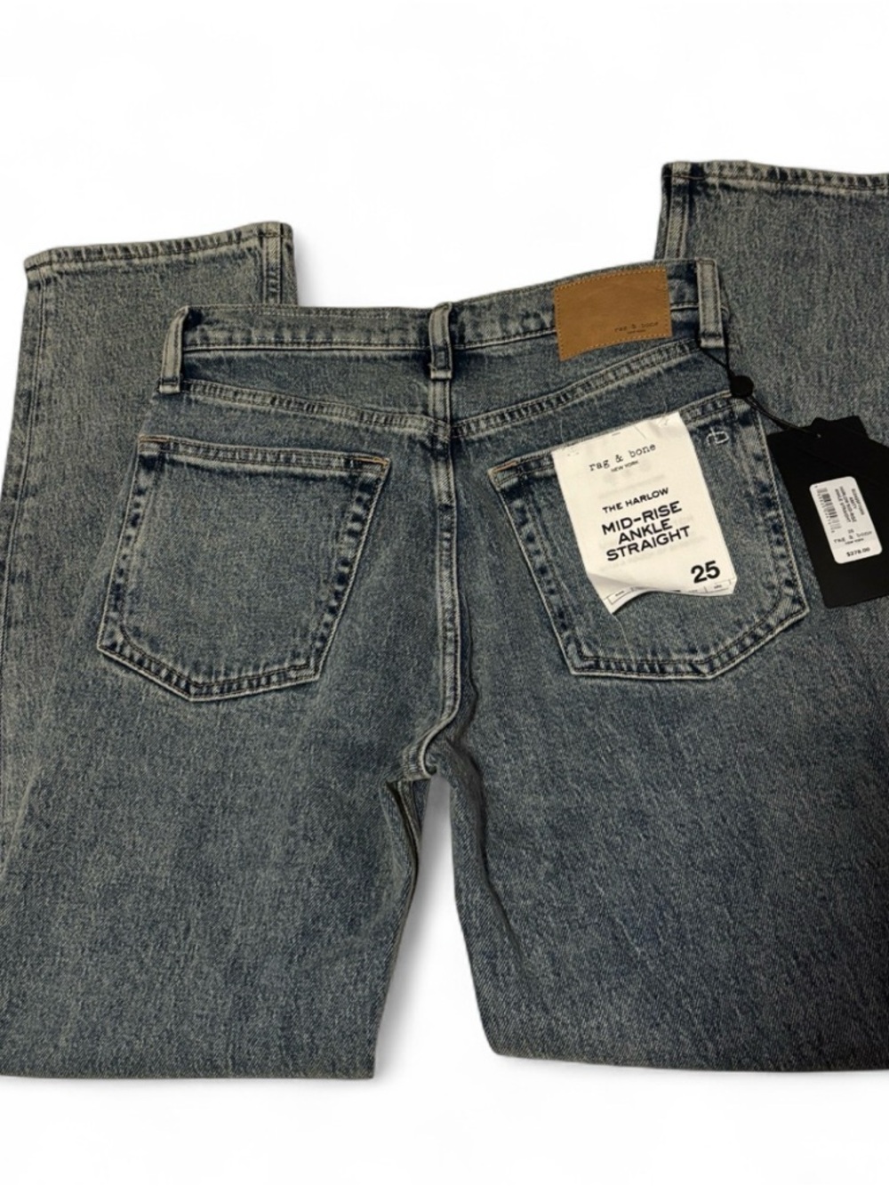 Rag and Bone Harlow Mid Rise Ankle Straight 25 Amity NWT - Picture 3 of 8